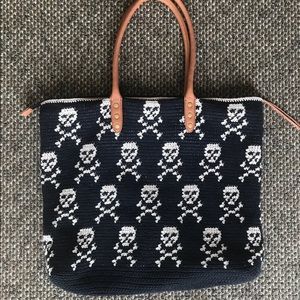 Rebecca Minkoff Rare Black Skull Tote, EUC
